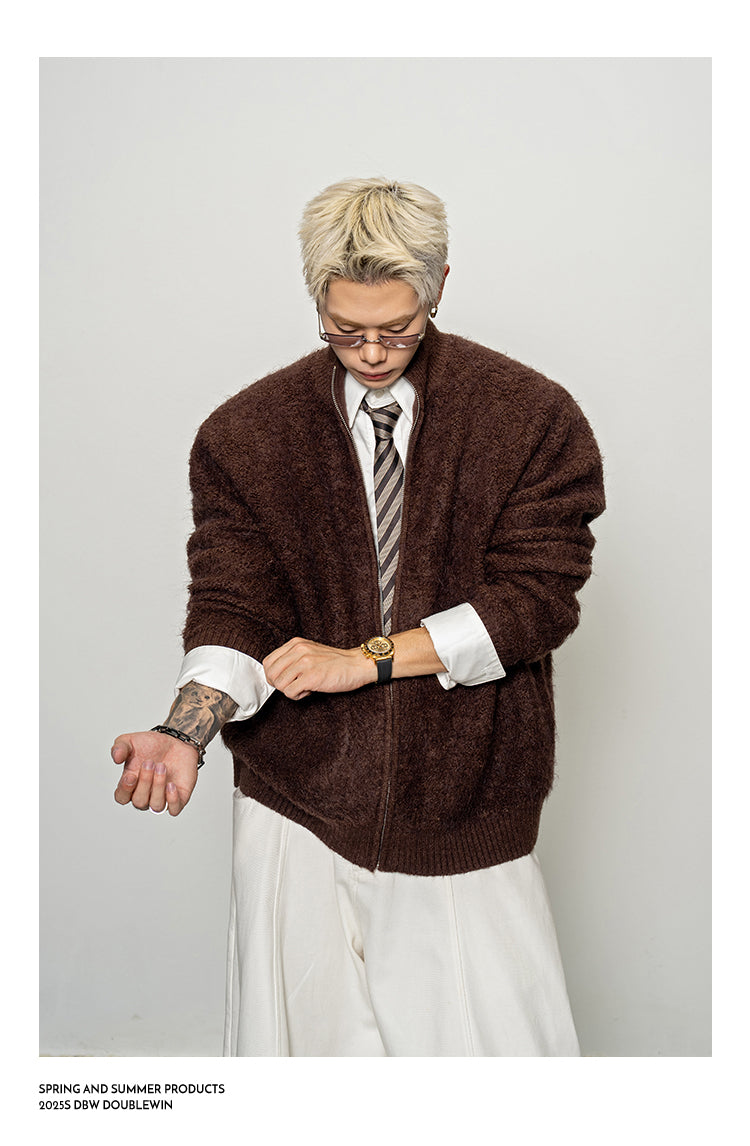 Soft Velvet Cardigan