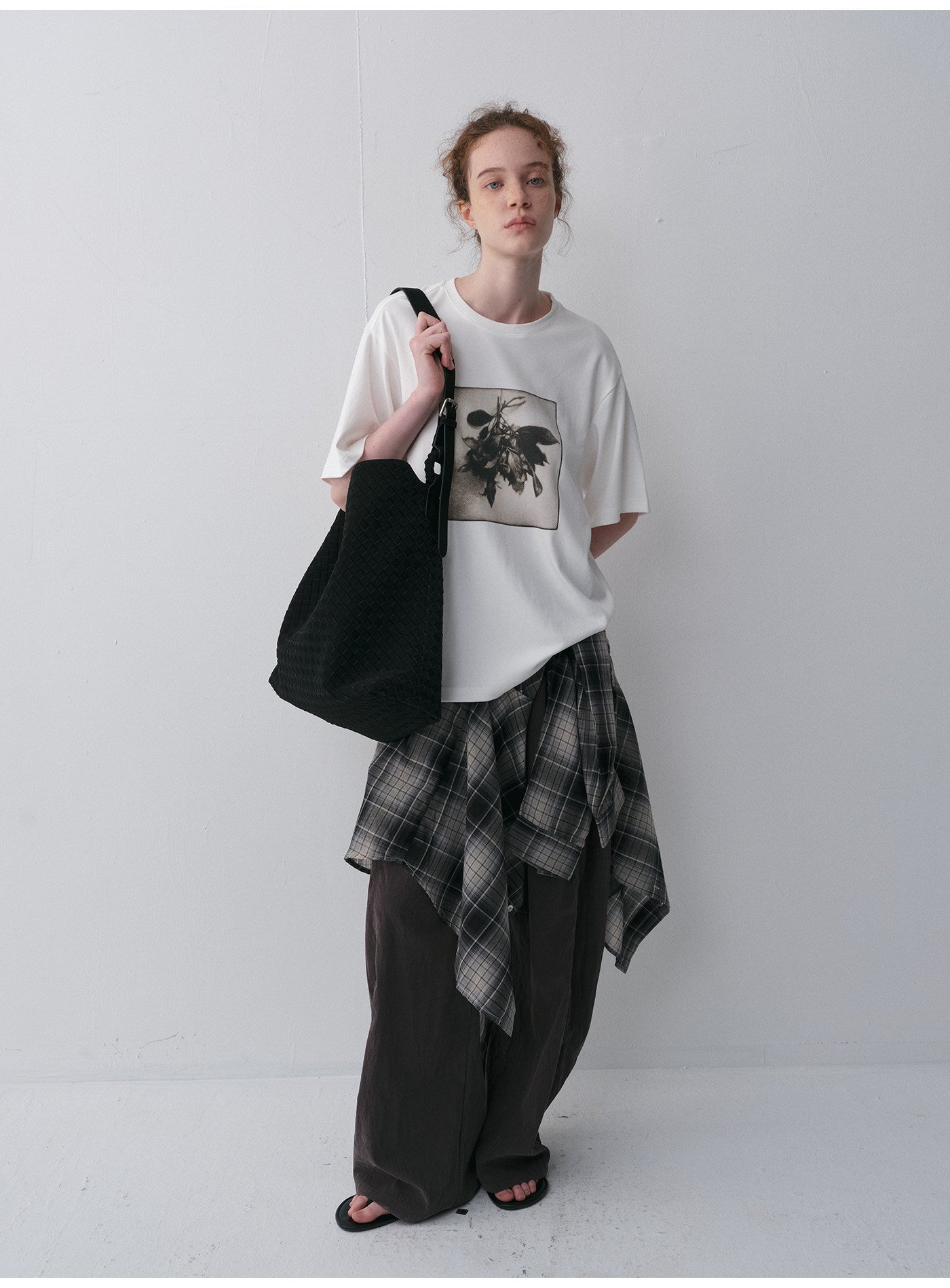 Bouquet Print Crew Neck T-Shirt