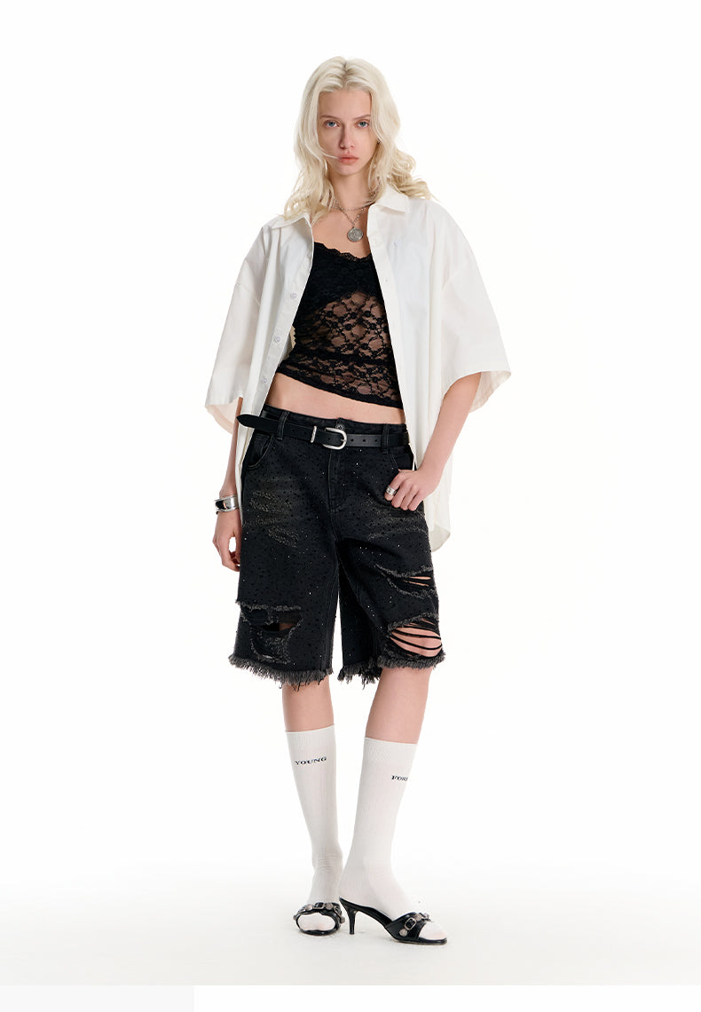 Letter print casual shirt