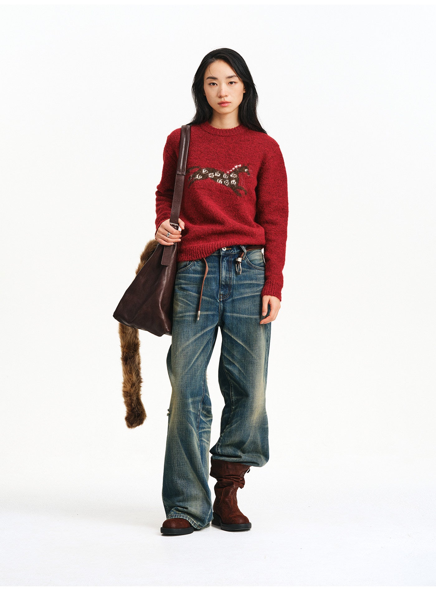 Jacquard Pullover Sweater