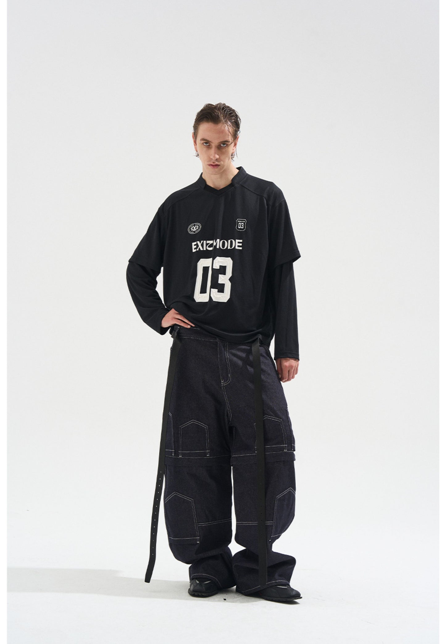 Fake Two-Piece Stripe T-Shirt