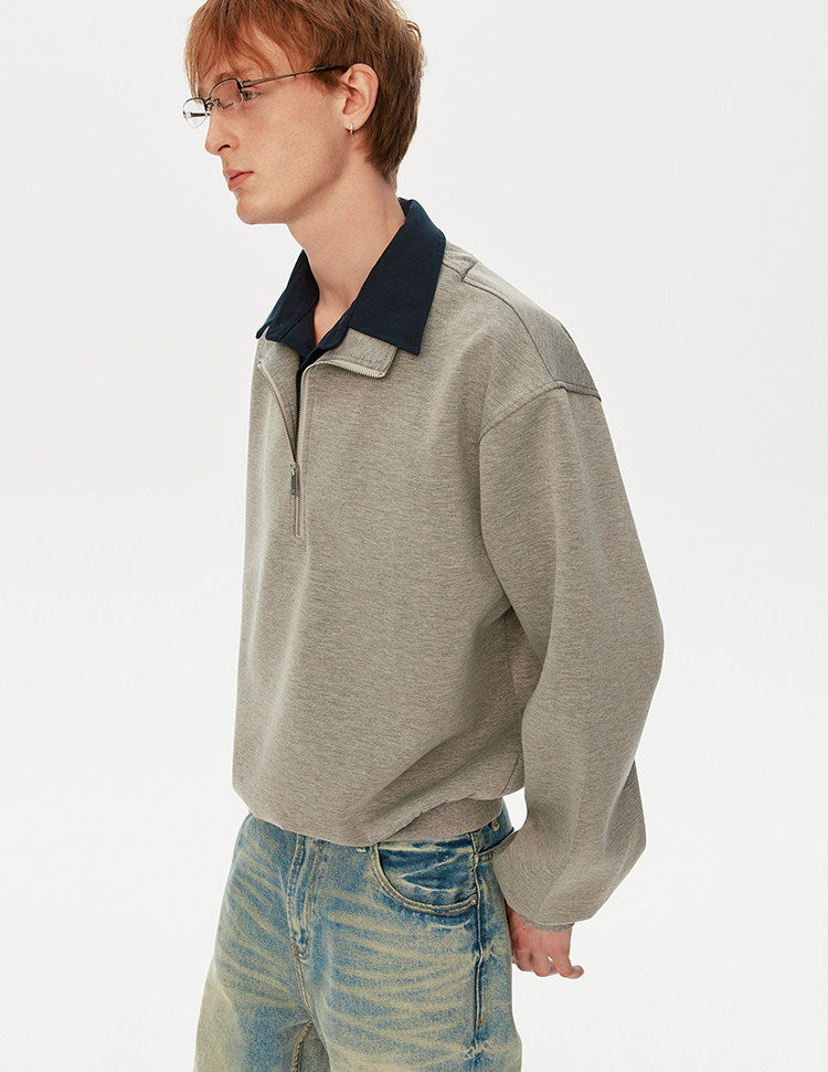 더블넥 스웨트셔츠