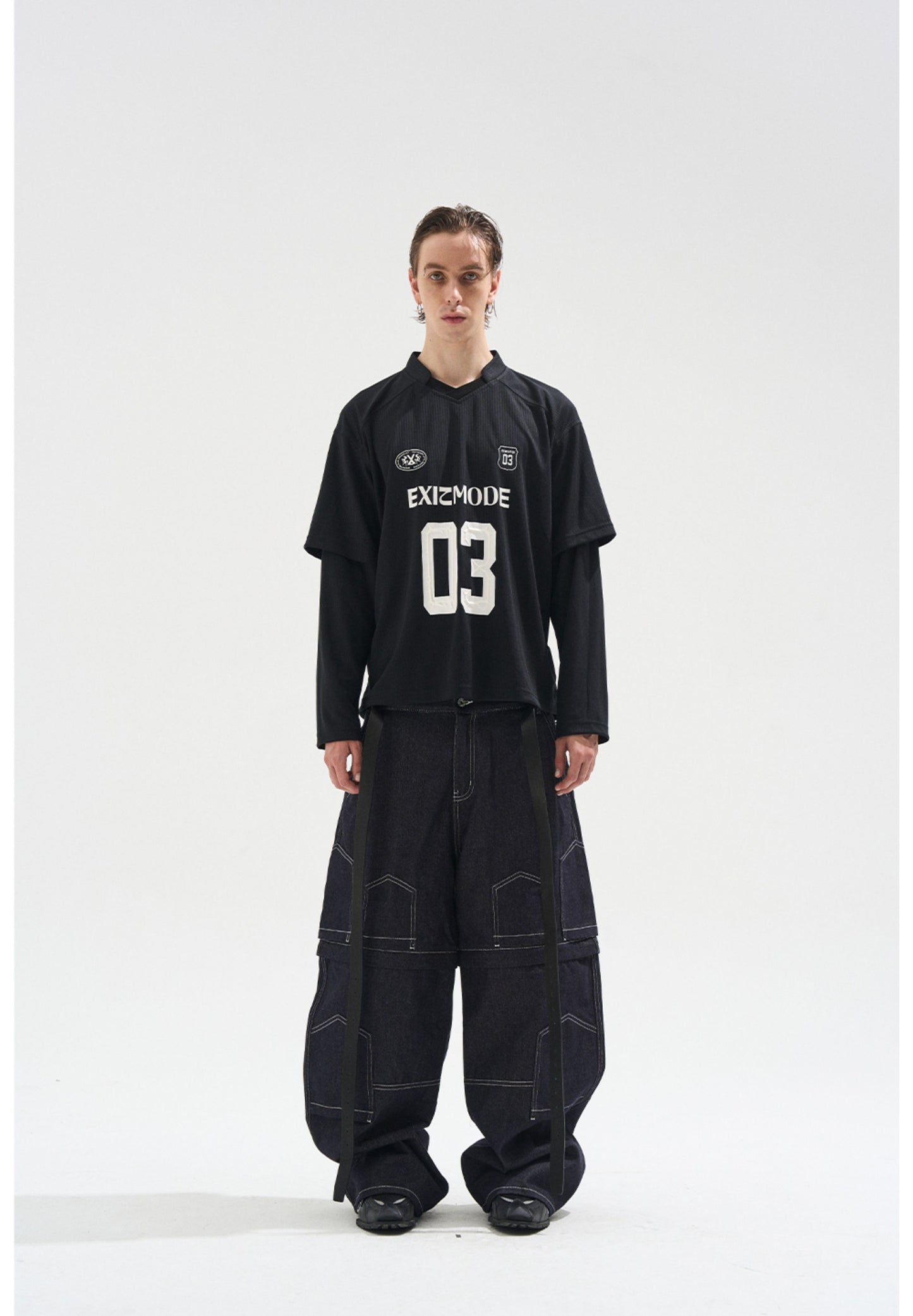 Fake Two-Piece Stripe T-Shirt