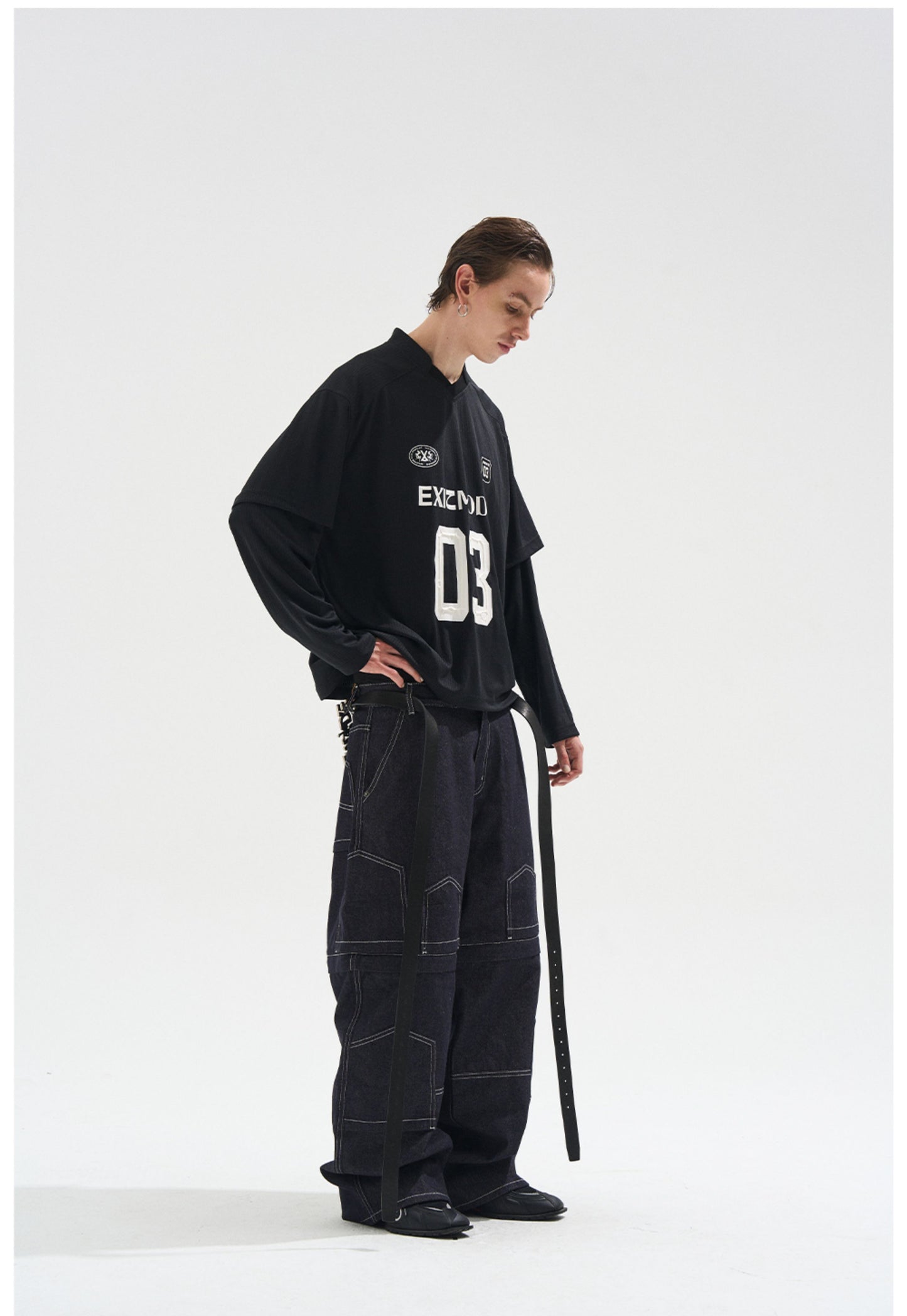 Fake Two-Piece Stripe T-Shirt