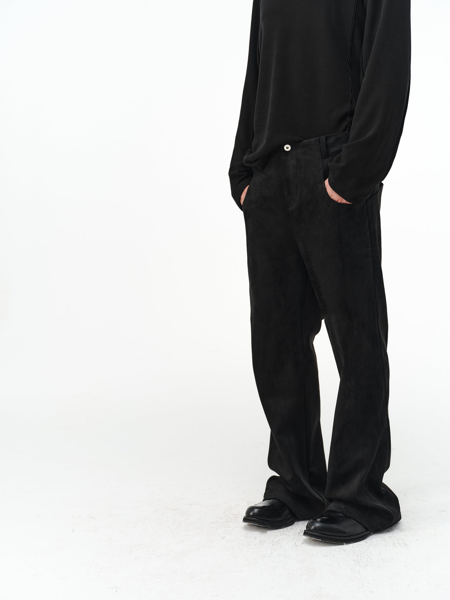Faux Sheepskin Casual Pants
