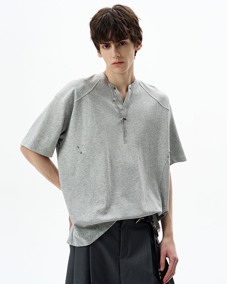 Deconstruction V-neck T-shirt