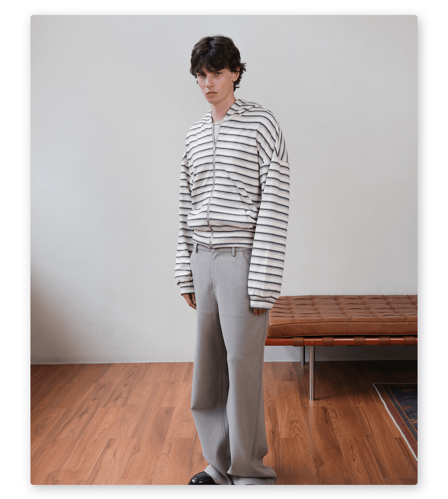 Zip-Up Hooded Sweatshirt