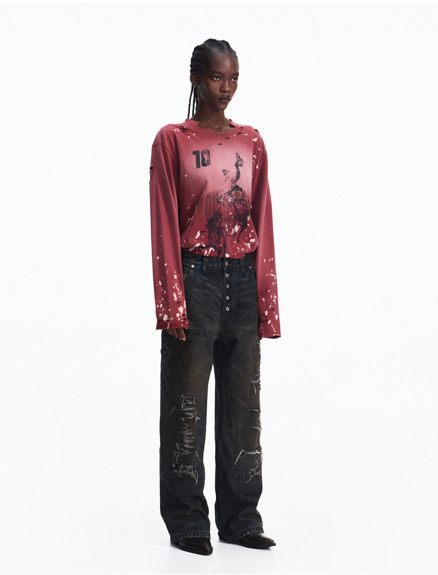 잉크 워시 올드 T-Shirt