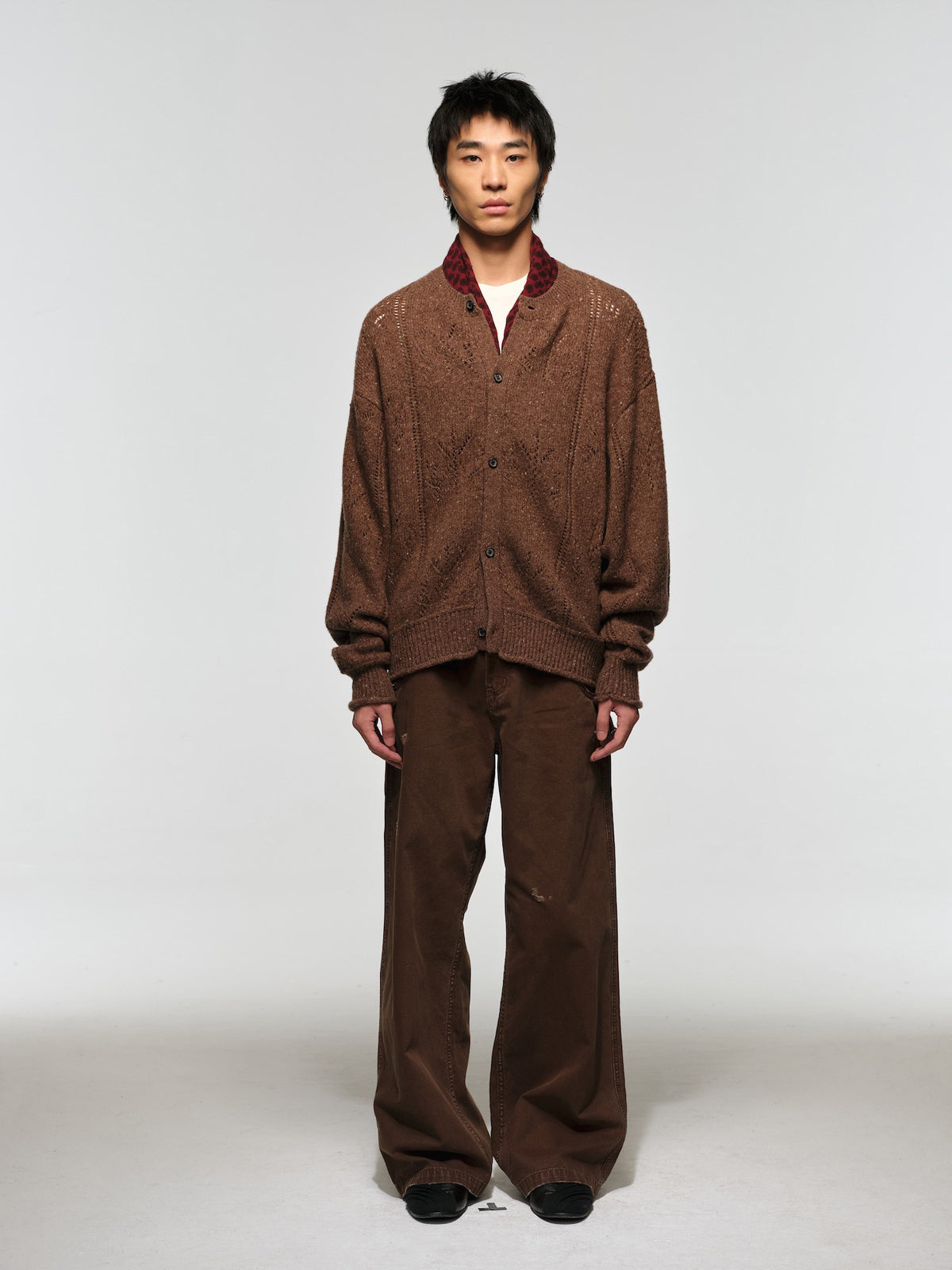 Alpaca Wool Cardigan with Buttons