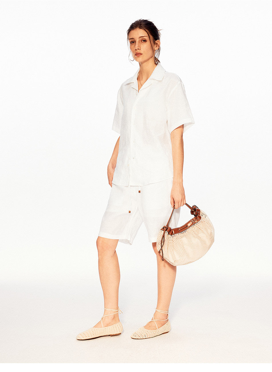 Seagull Collar Casual Shirt