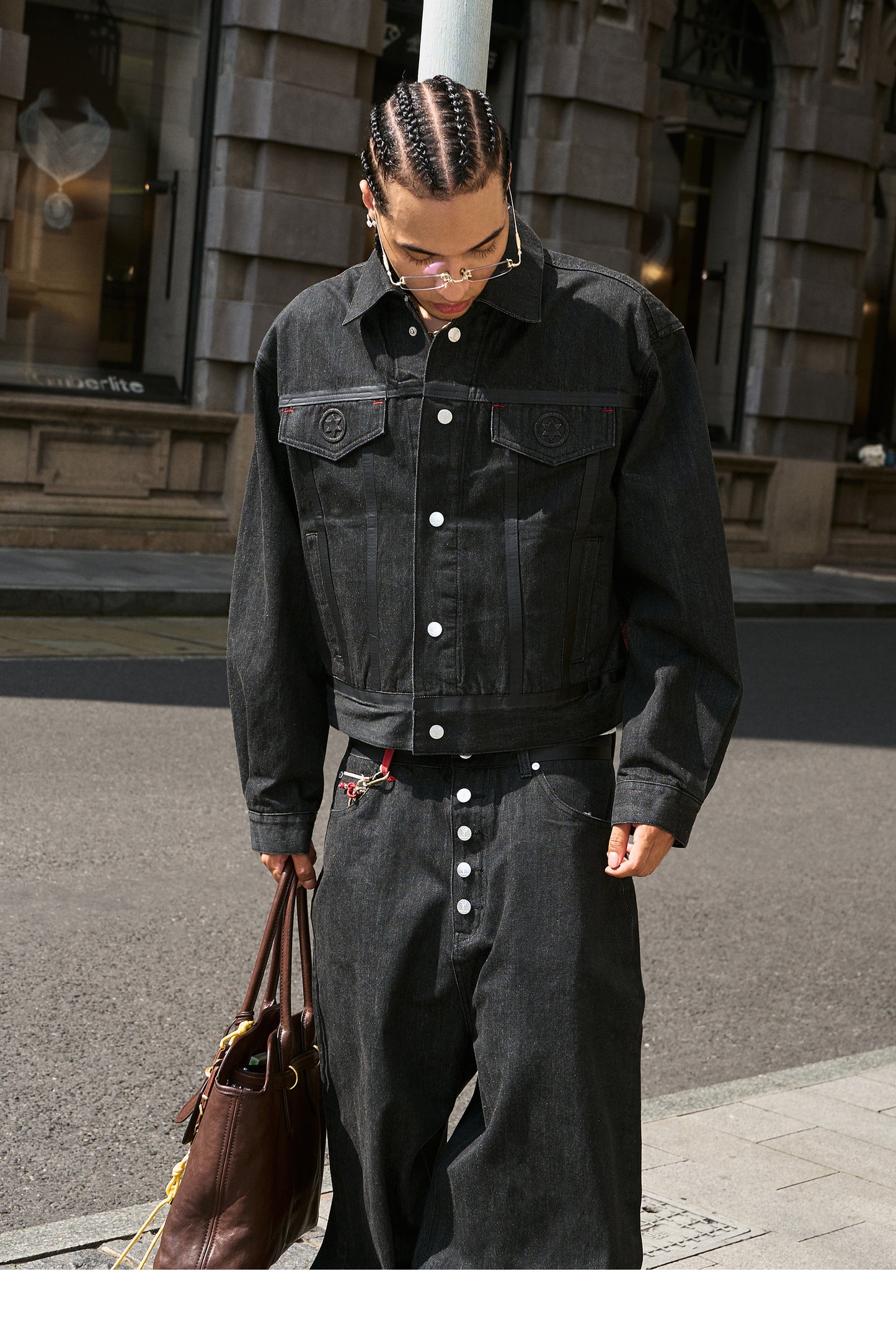 Raw Denim Short Wide Jacket