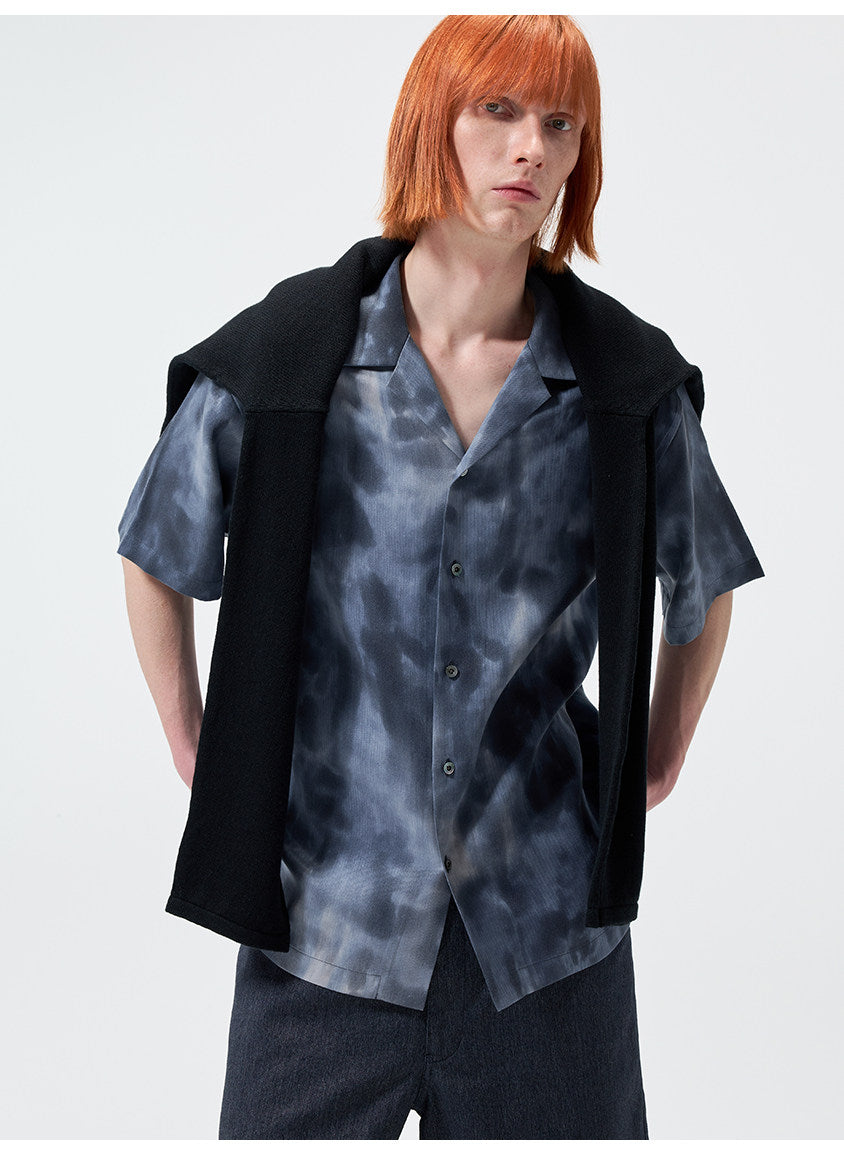 Printed Slit Shirt