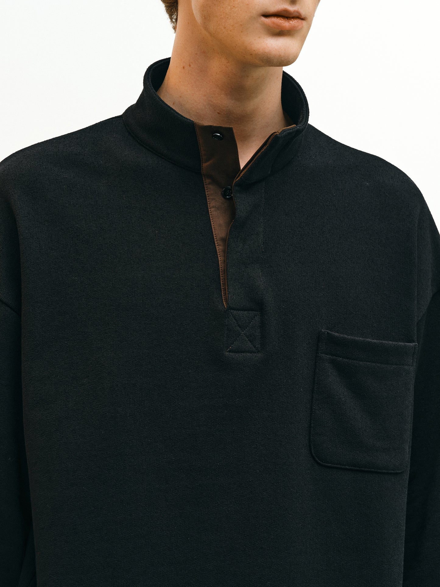 Stand Collar Sweatshirt