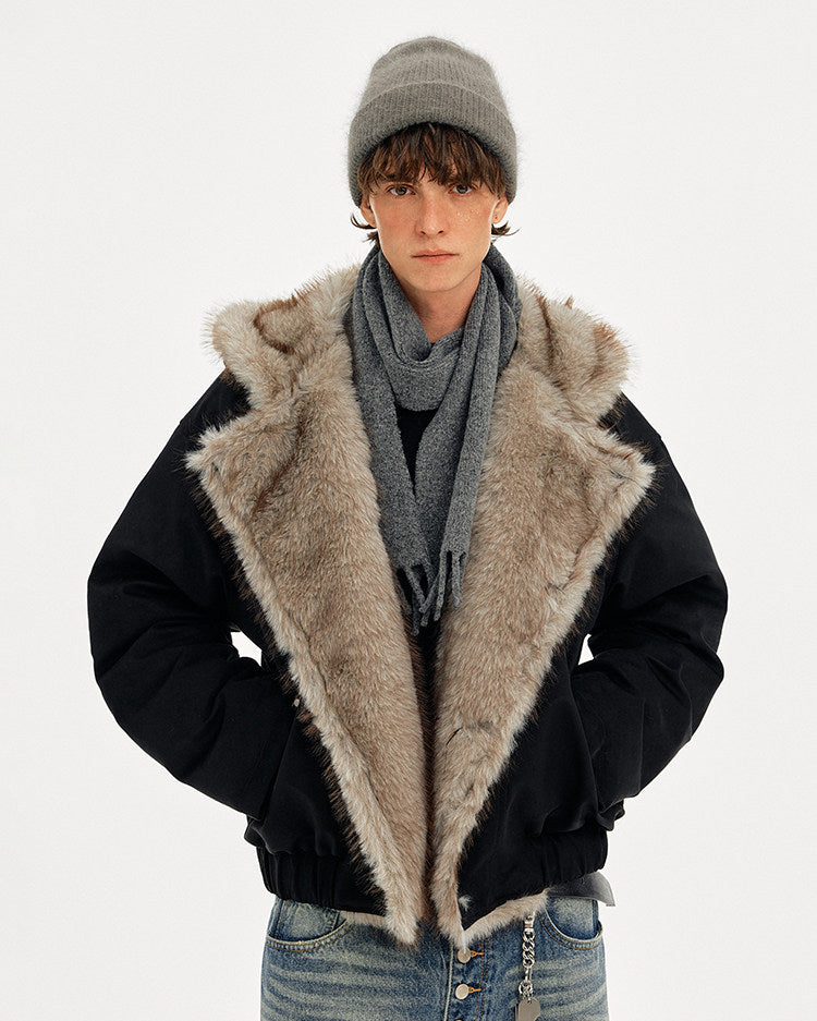 Hooded Mountain Carving Jacket