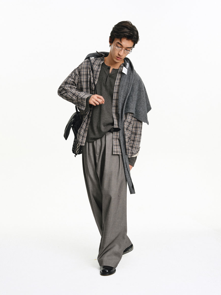 Contrast Color Casual Shirt