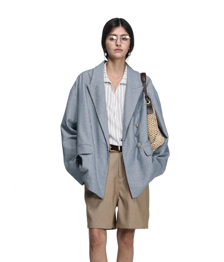 Minimalist Linen Blend Jacket
