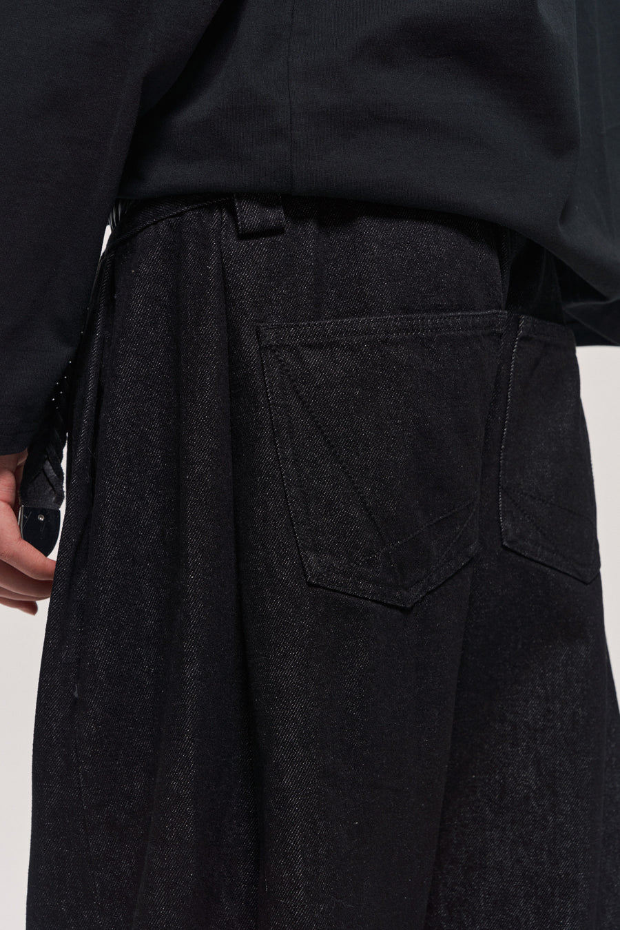 Vintage Double Pleated Jeans