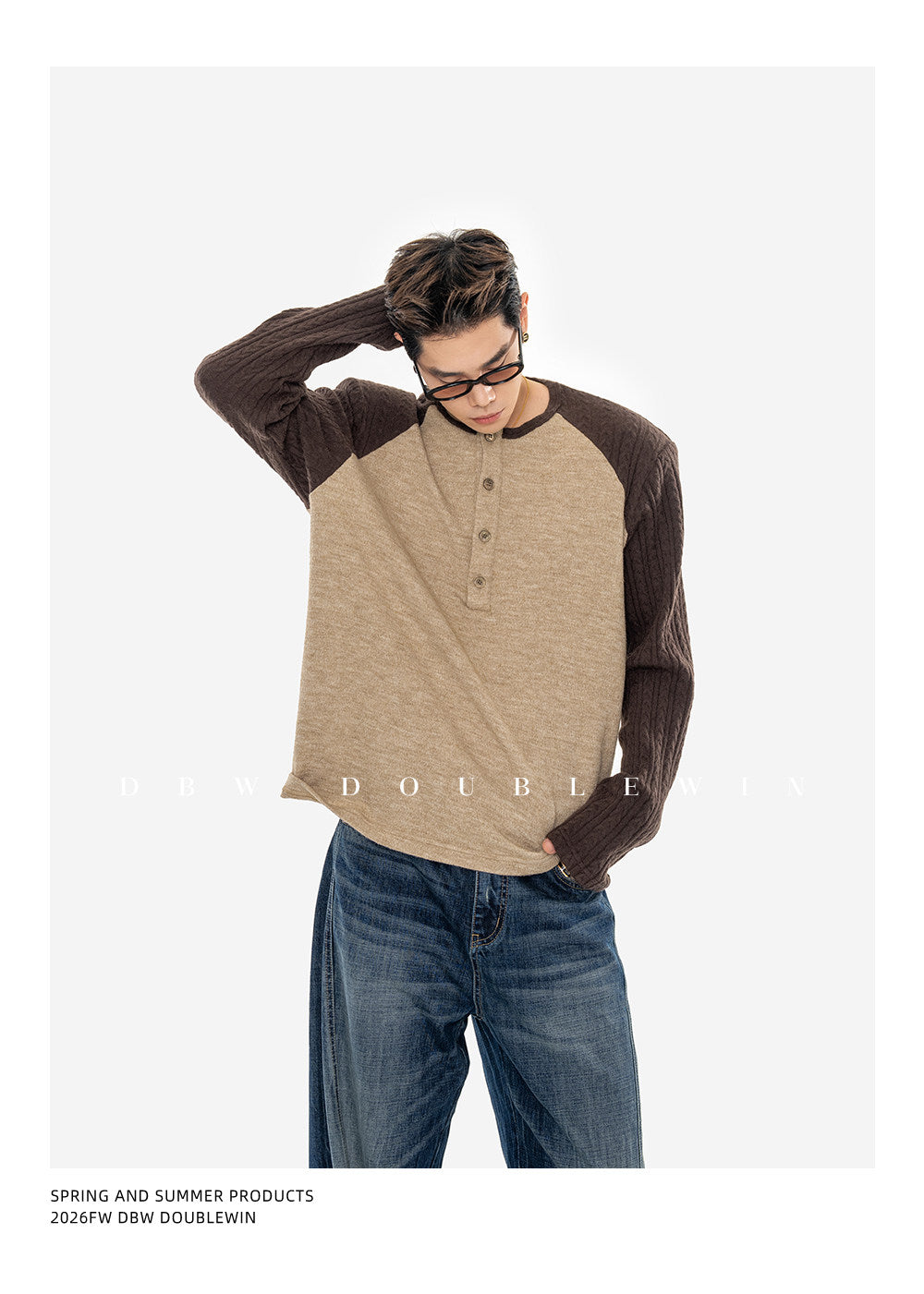 All-Match Loose-Fit Raglan Sweater