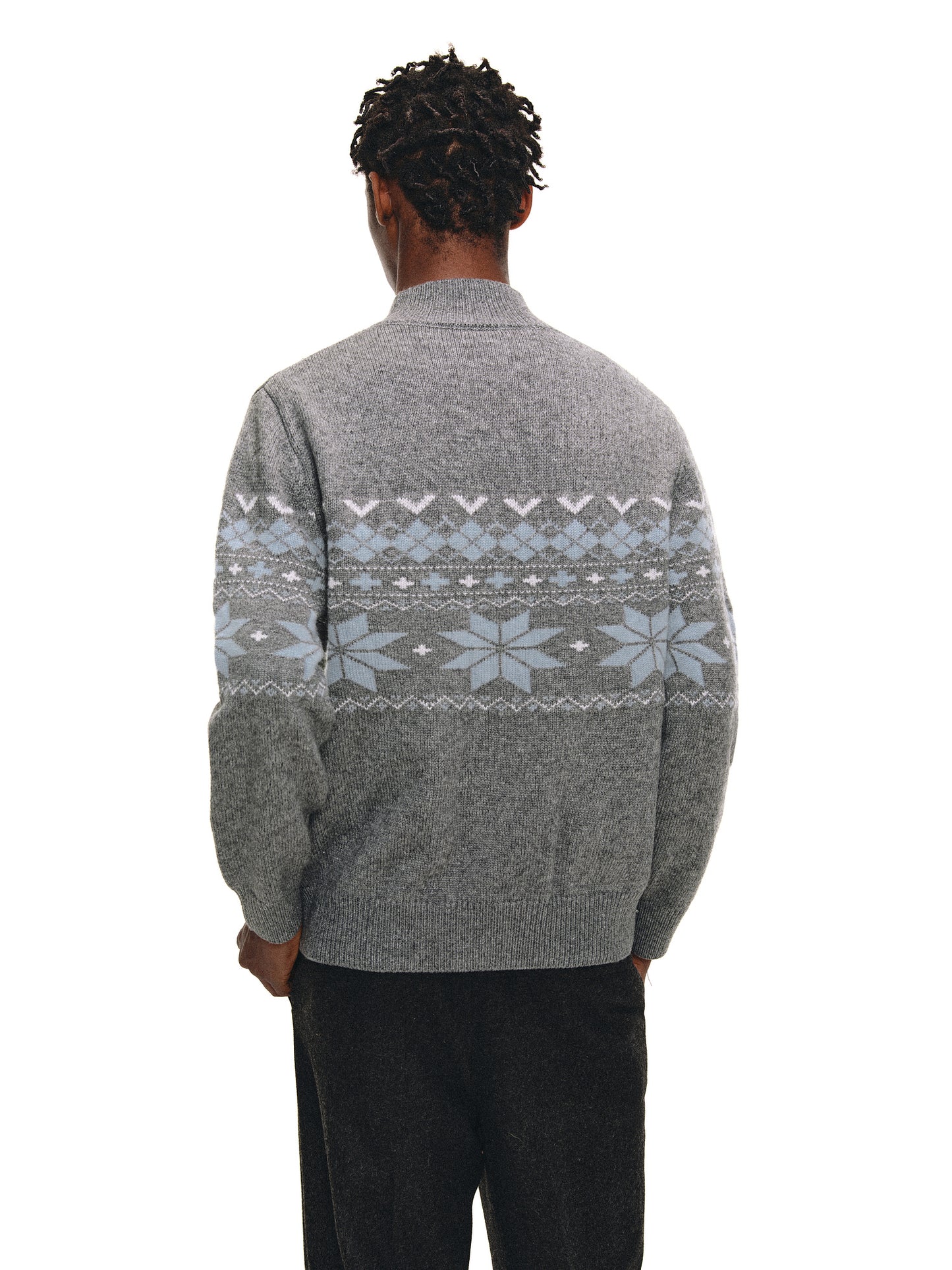 Half-High Henley Sweater