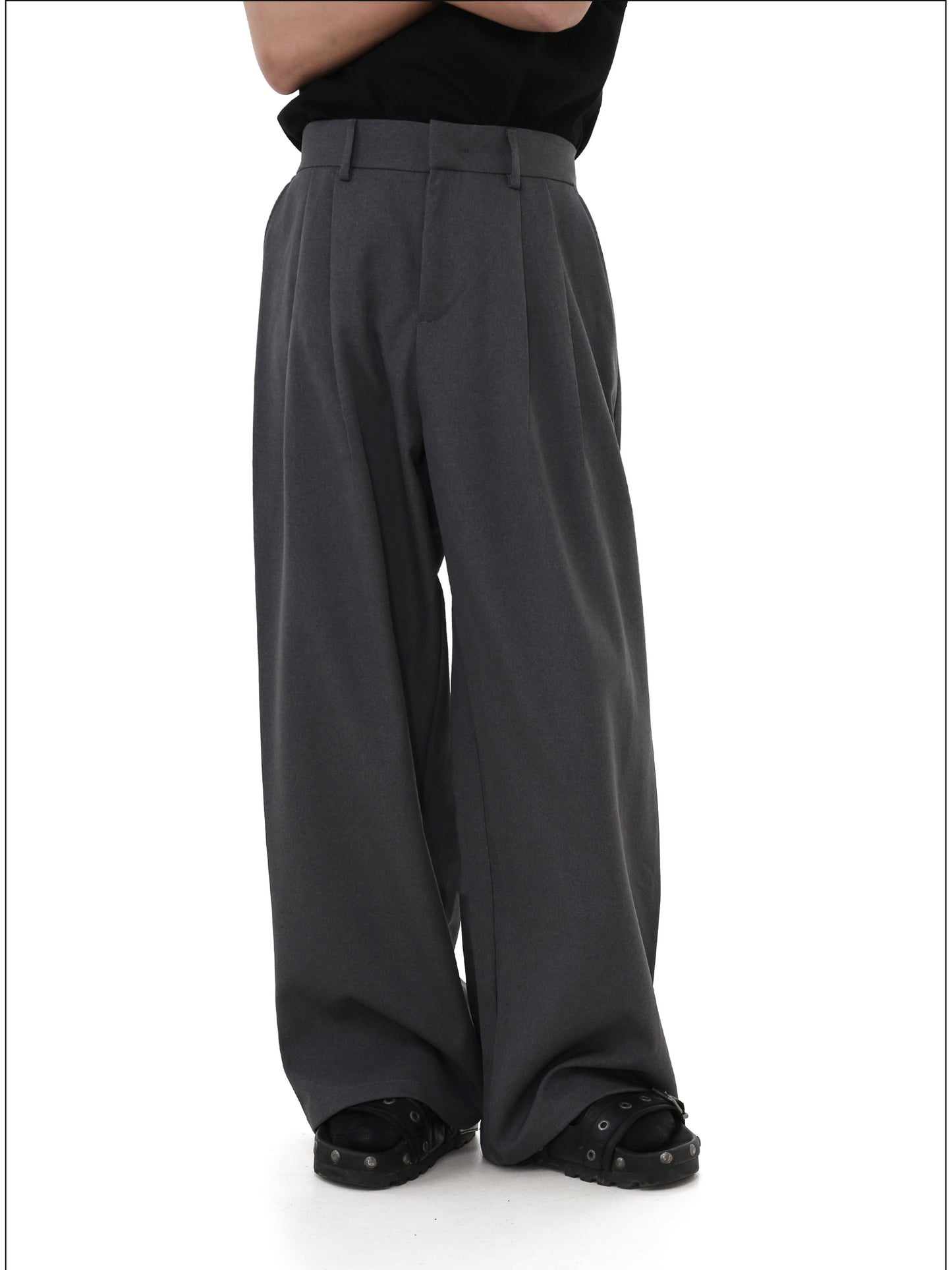 Straight-Leg Casual Pants
