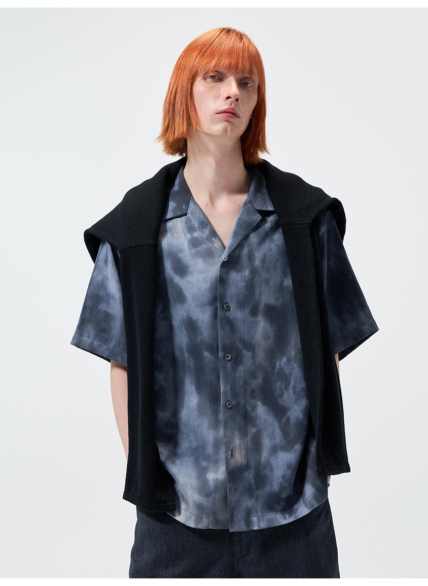 Printed Slit Shirt