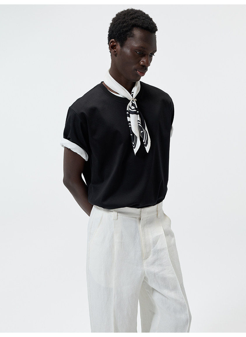 라운드넥 스탠다드 티셔츠