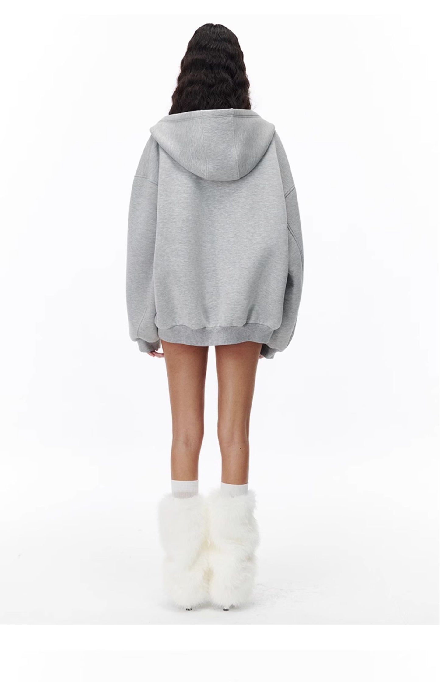 Oversized Loose Hooded Sweatshirt Setup