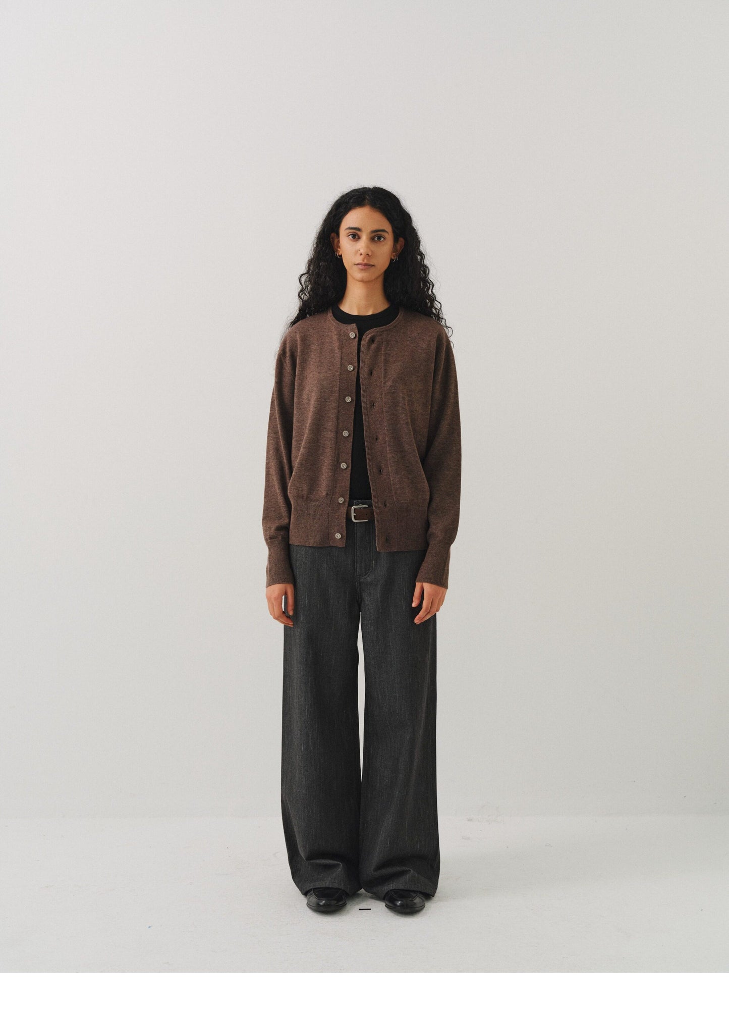 Wide-ribbed Cardigan