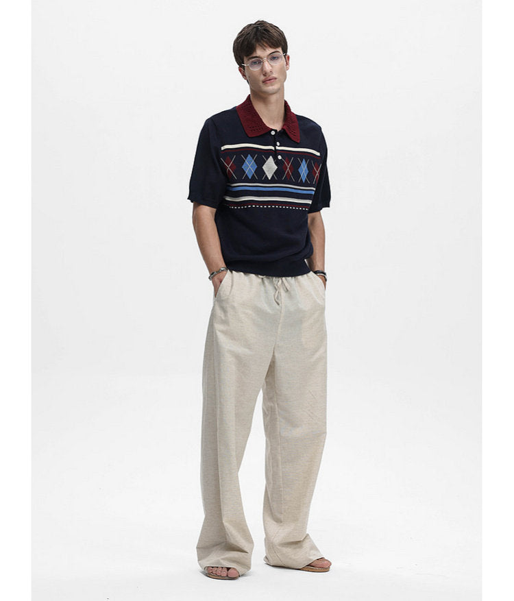 Lightweight knit polo shirt