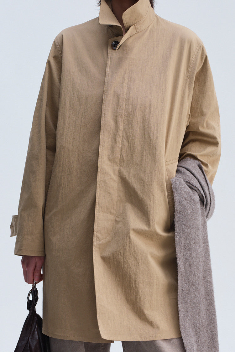 Mid-Length Casual Trench Coat