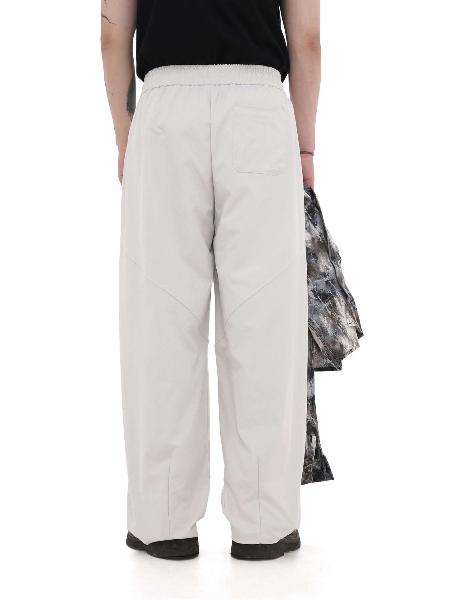 Loose Fit Elastic Waist Casual Pants