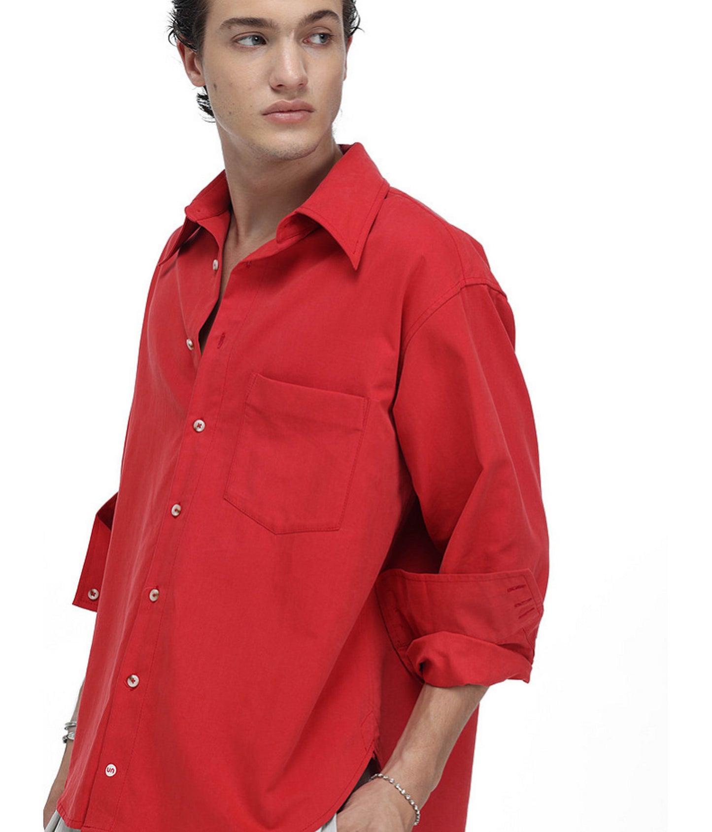 High-End Tailored Long-Silhouette Shirt