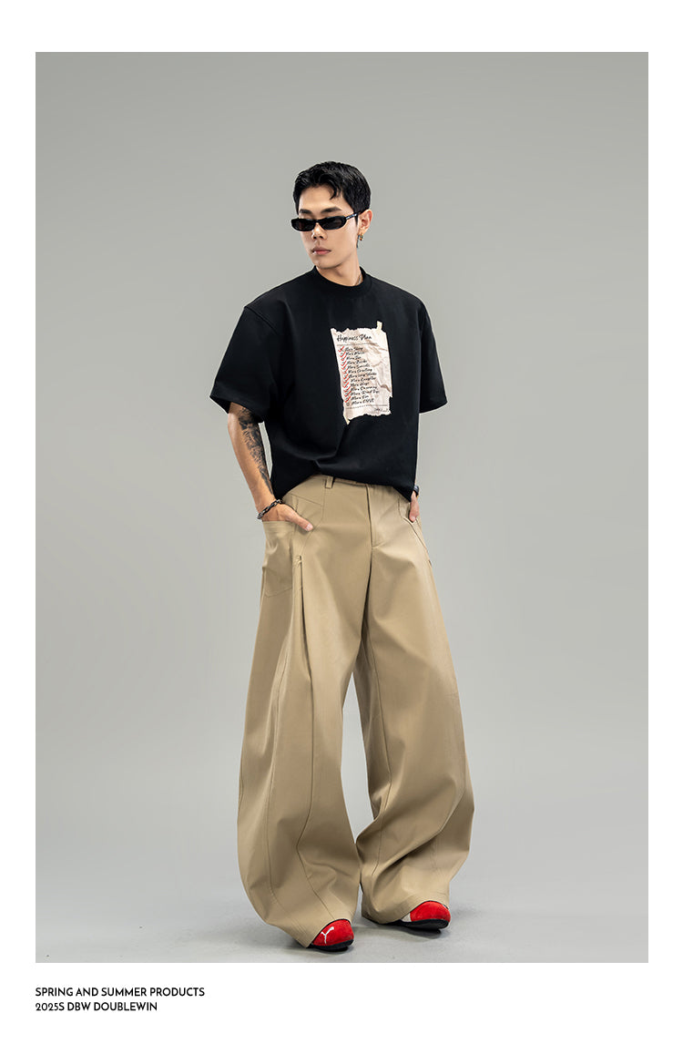 Damage Print Cotton T-Shirt