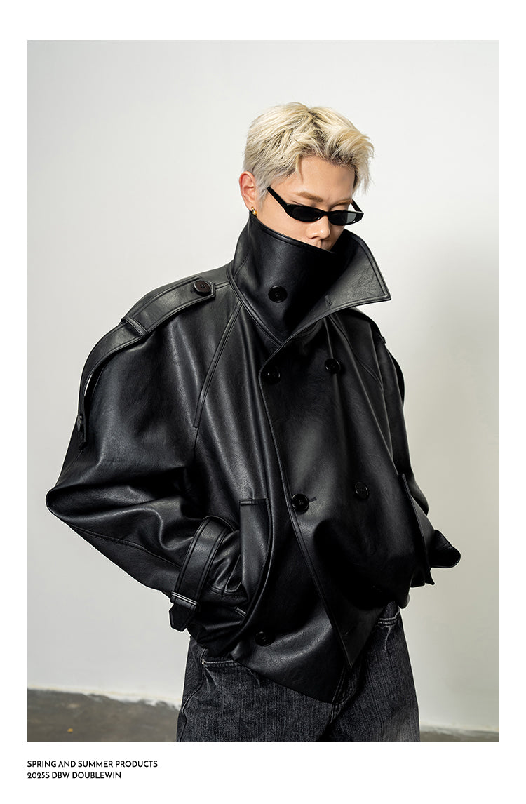 Oversized Stand Collar Jacket