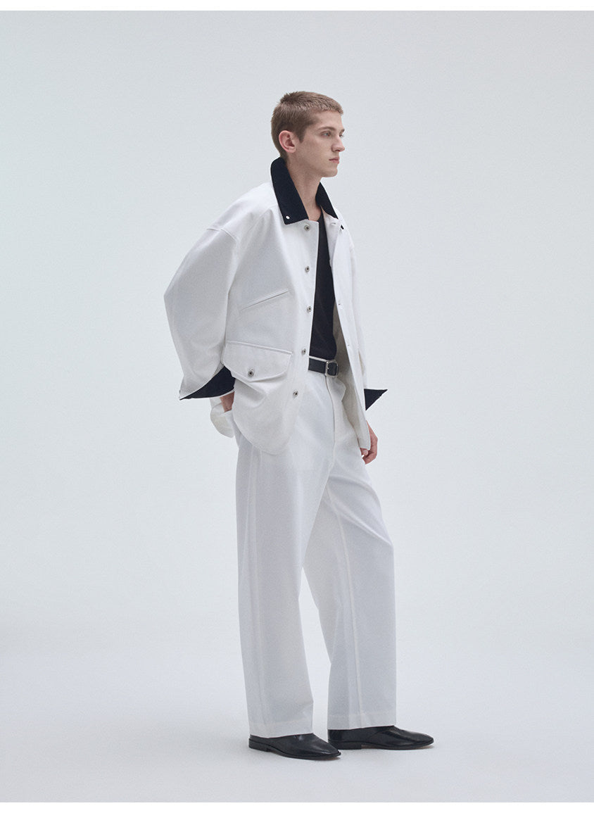 Semi-Stretch Waist Casual Pants