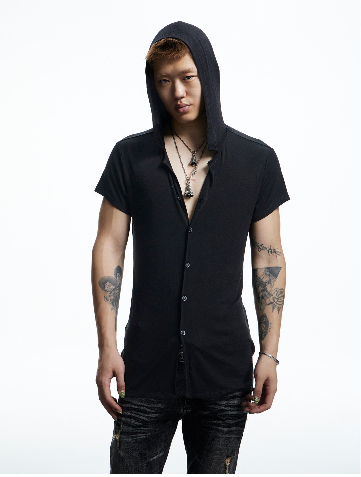 Niche Design Shirt with Hood