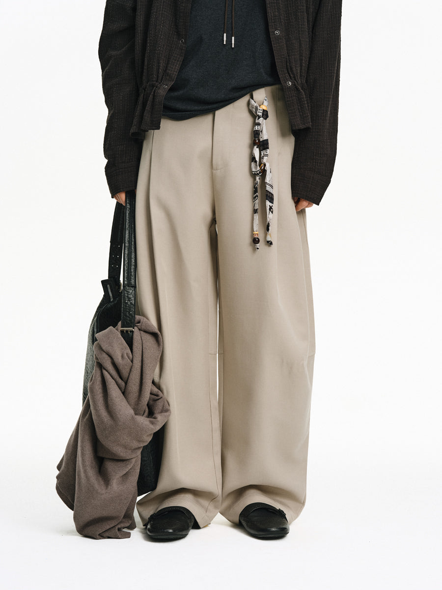 Cotton Blend Casual Pants