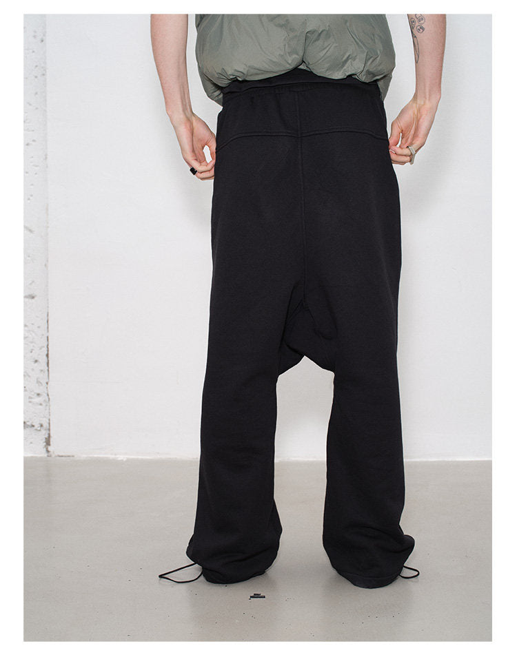 Adjustable Drop-Crotch Sweatpants