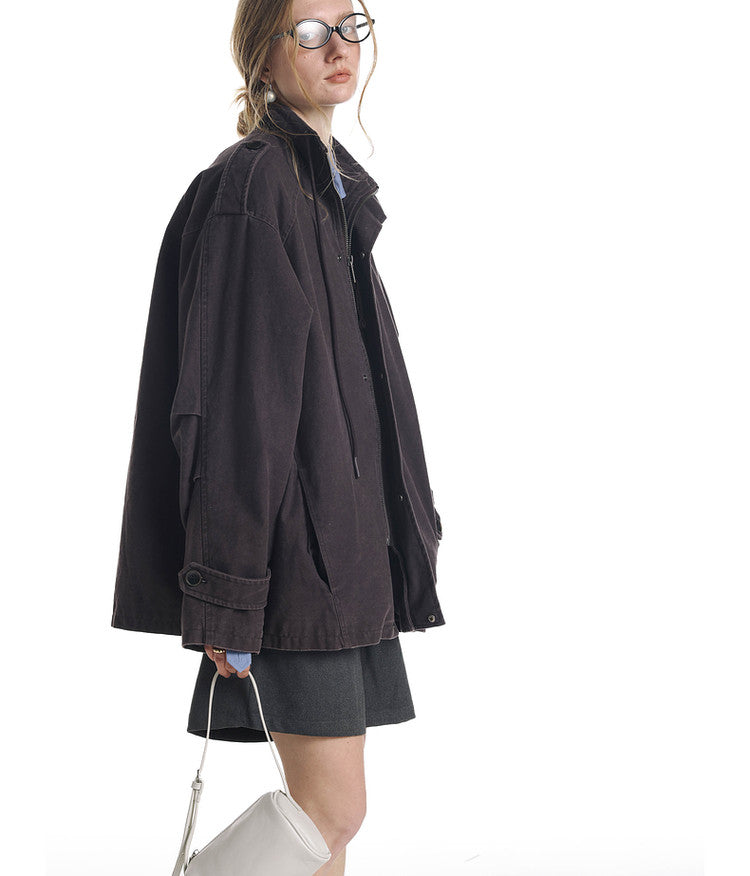 Distressed Oversized Jacket