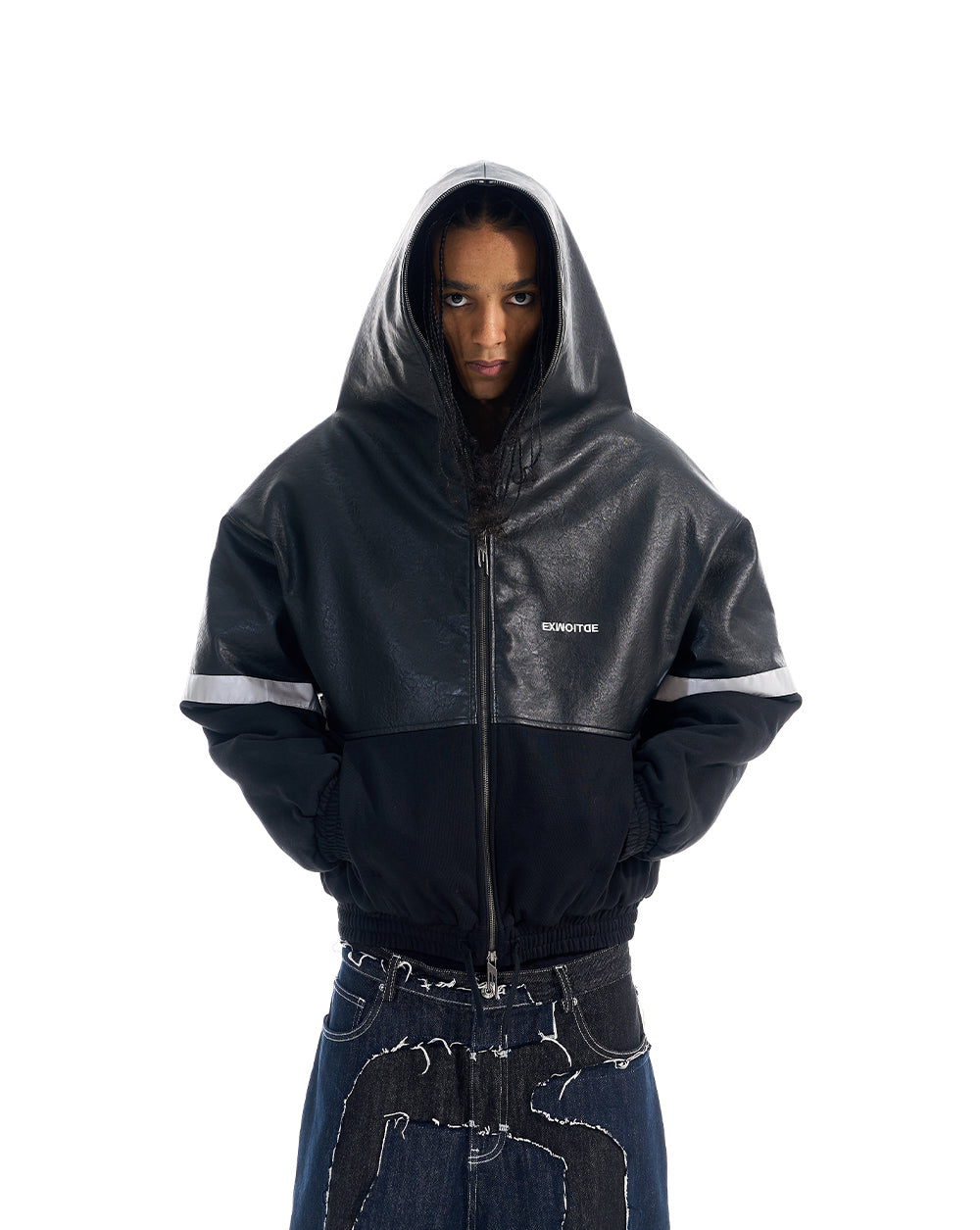 Reflector Leather Jacket