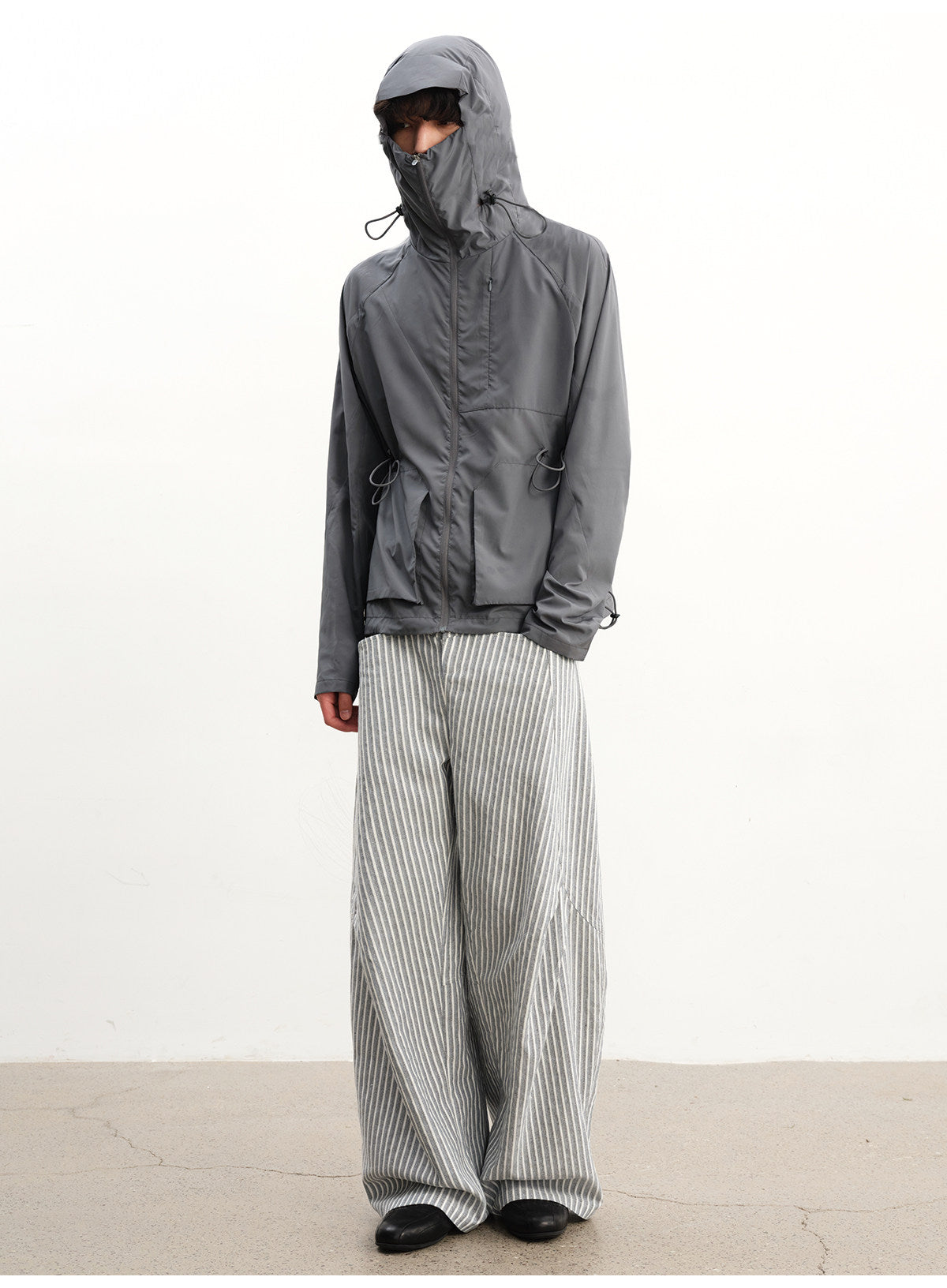 Drawstring Hooded Sun Protection Jacket