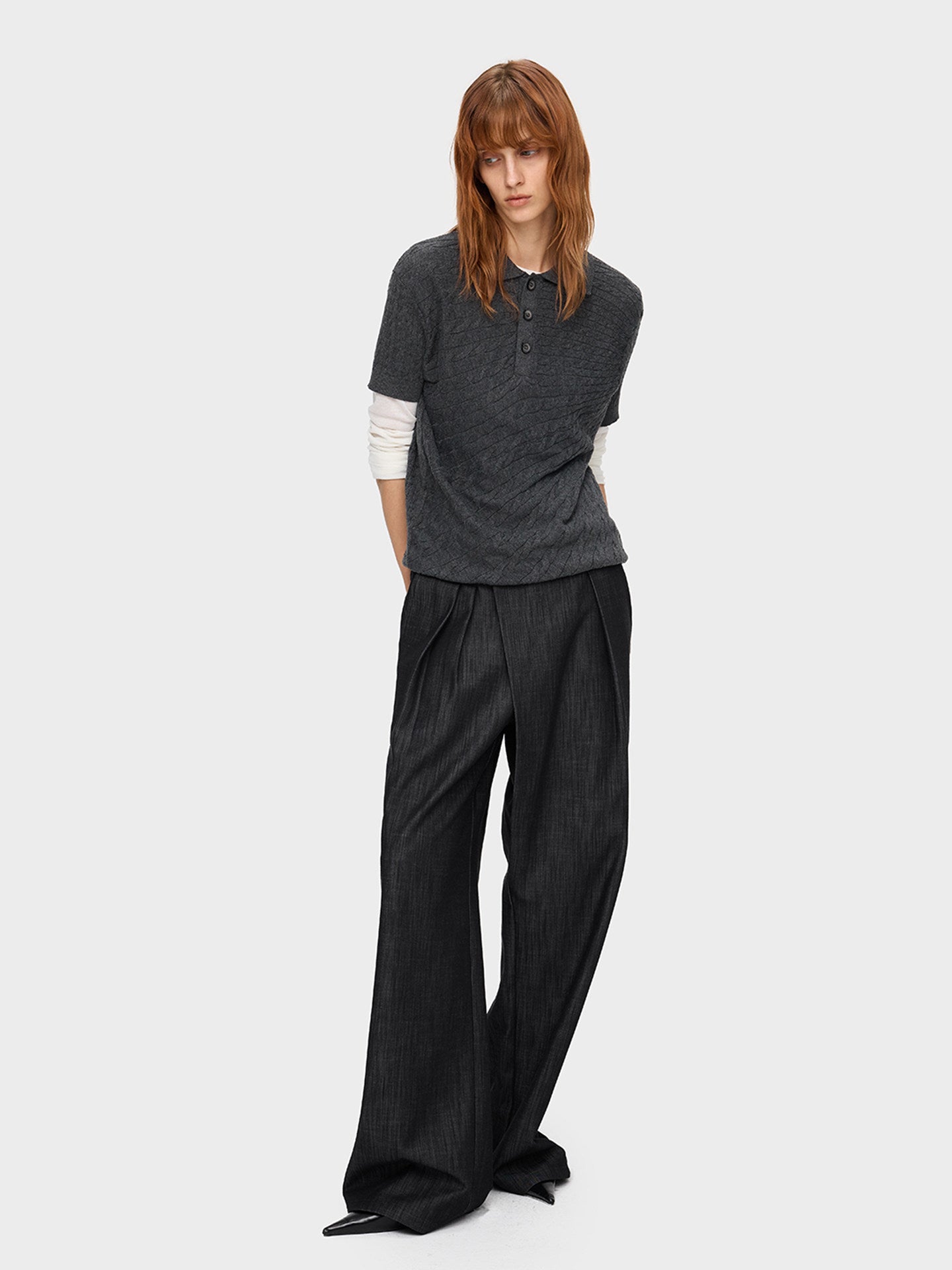 Lightweight Wool Knit Shirt