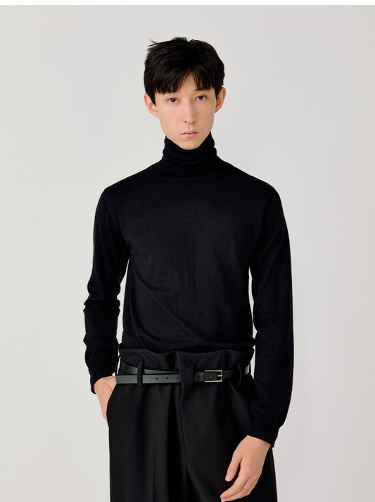 Merino Wool Turtleneck Sweater