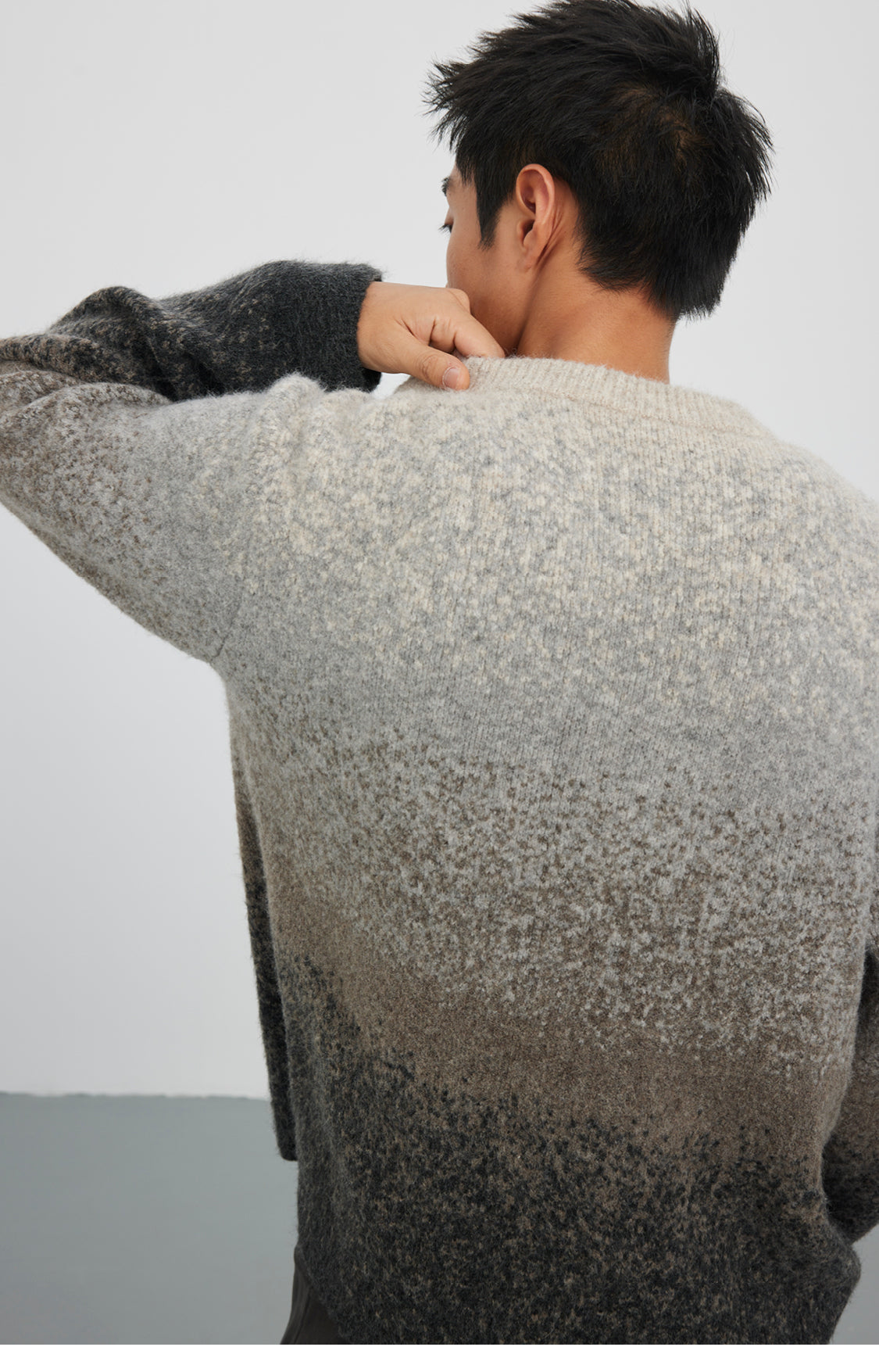 Gradient Crew Neck Sweater