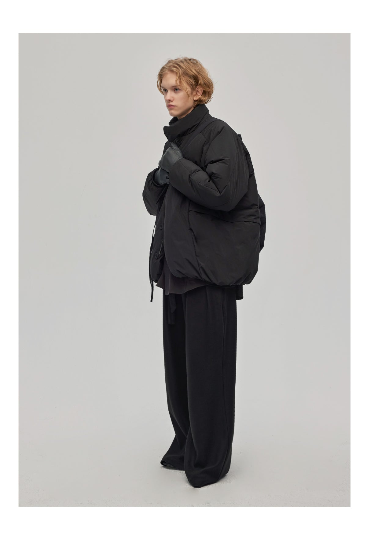 Stand collar down jacket