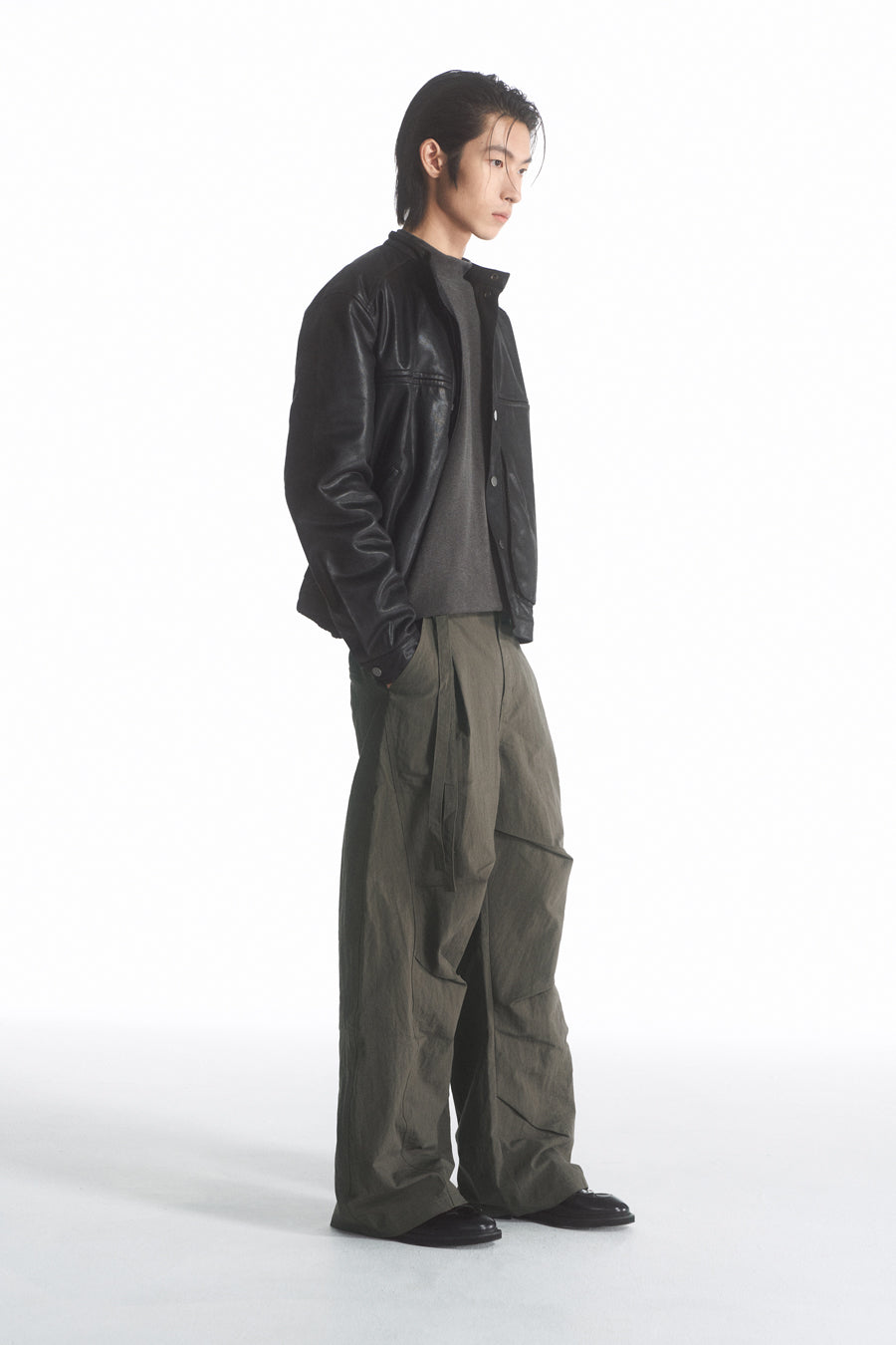 Scimitar Banana Pleated Casual Pants