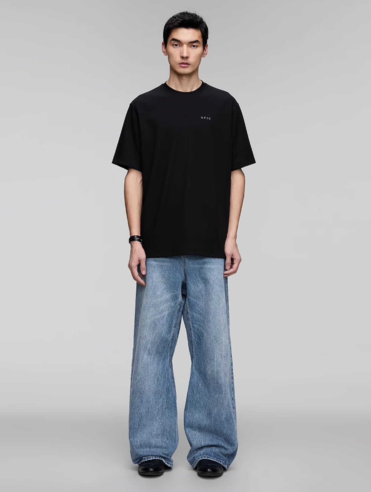 Round Neck Logo Print T-Shirt