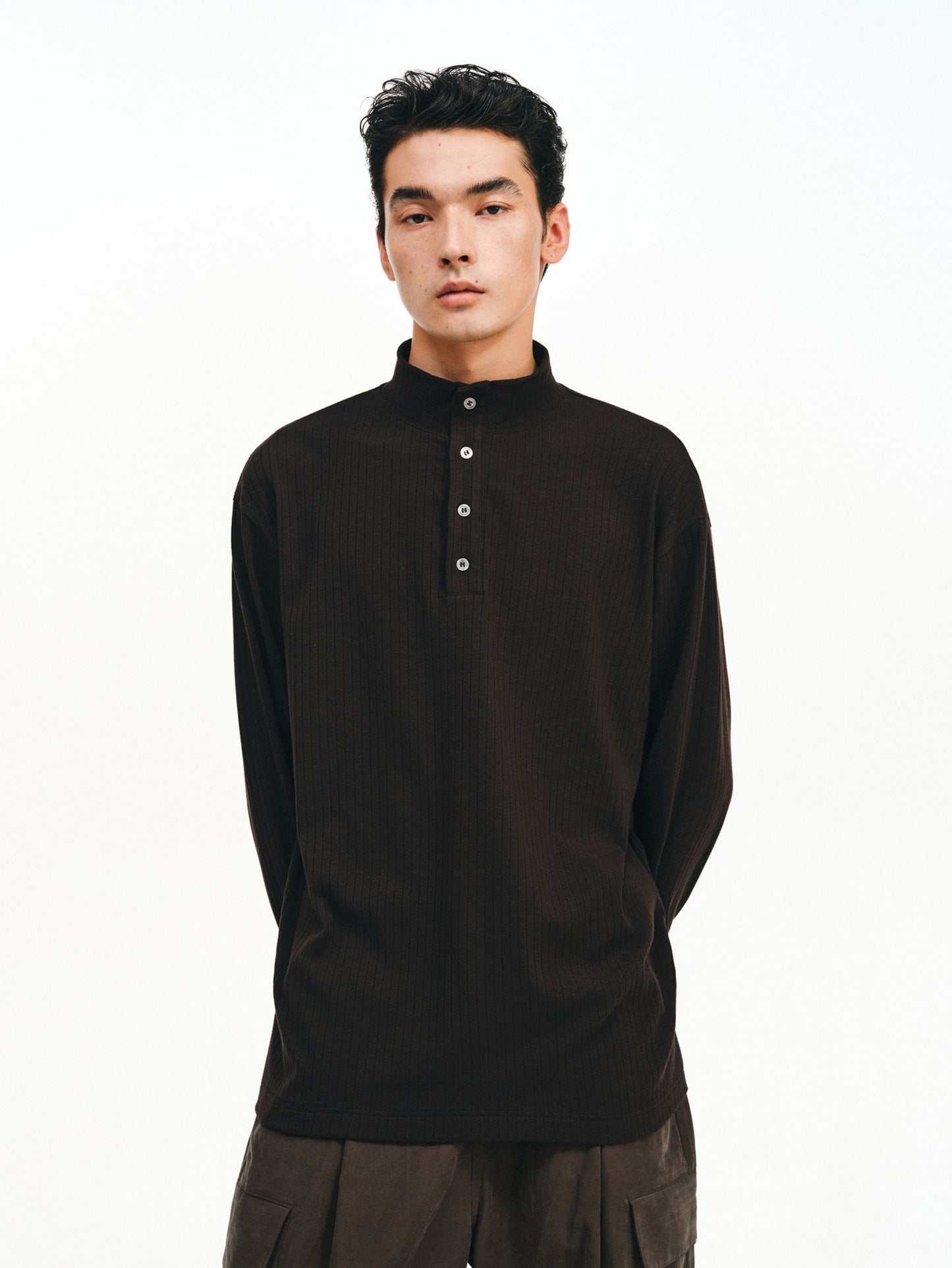 Half-High Collar Shirt