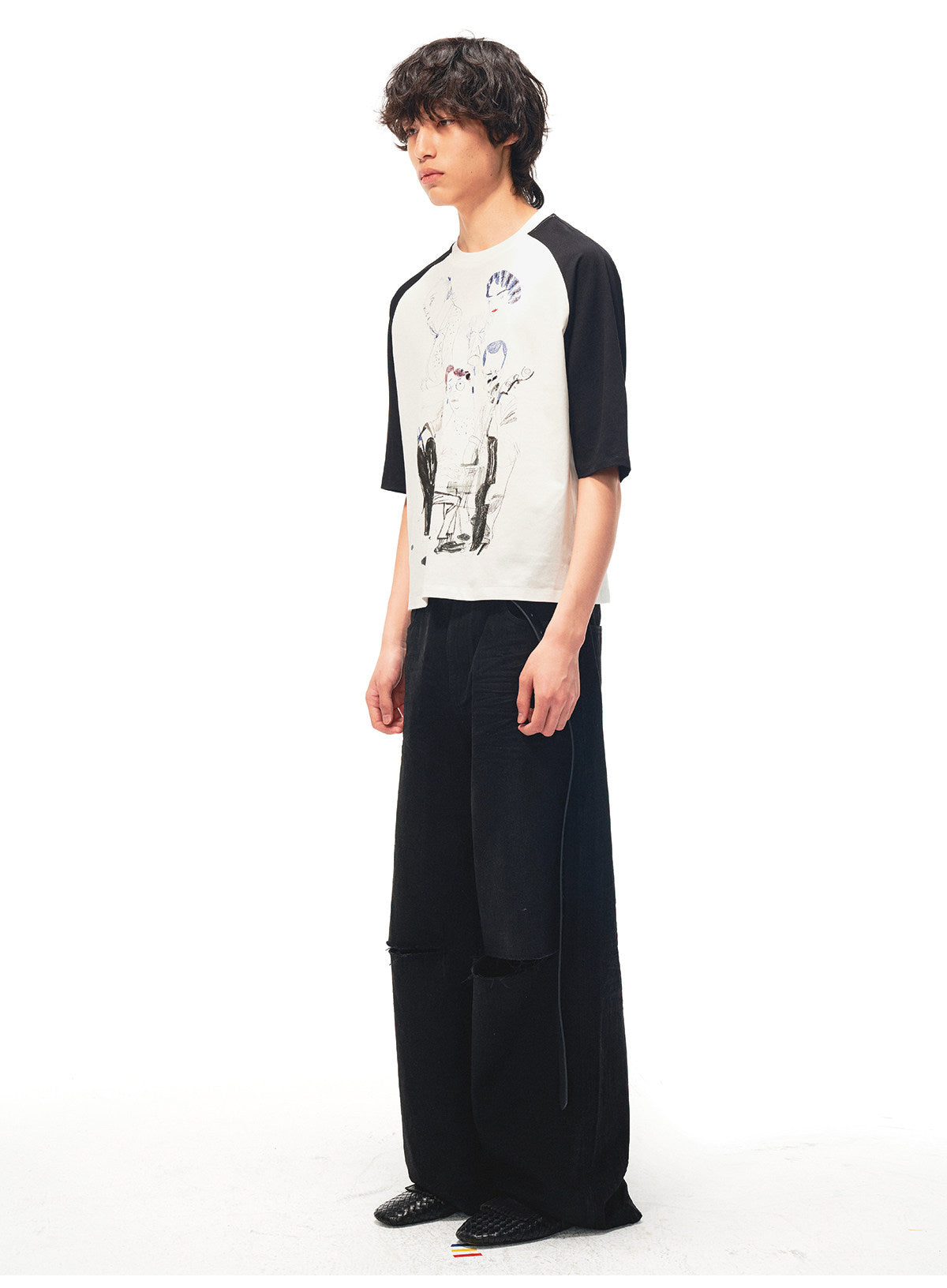 Raglan-Print Quick-Dry T-Shirt