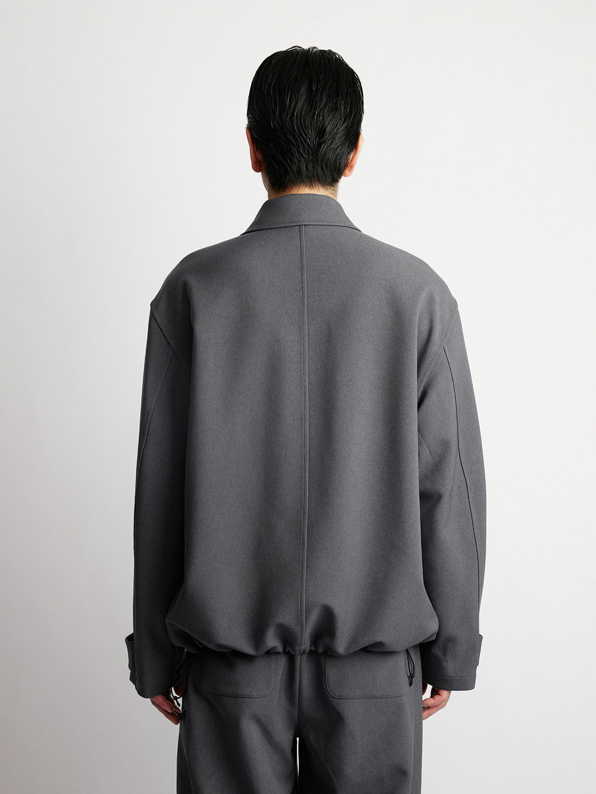 Short Wide Zipper Jacket